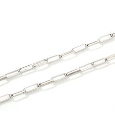 Bring out your uniqueness with this awe-inspiring sterling silver chain necklace. This popular necklace with long oval paper clip links is a very cool necklace, a perfect everyday piece that will add edge to any look for a modern feel. Moreover, this chain necklace is so bright and shiny with smooth edges all around, this piece is also cute and well made, that you will get many compliments and focus the moment you put it on.Weight: 13.476 gMaterial: Plating Color: SilverLength: 440 mm Modern Silver Paperclip Chain Bracelet, Modern Oval Link Paperclip Bracelet With Silver Chain, Silver Paperclip Chain Bracelet With Oval Links, Silver Paperclip Bracelet With Oval Links, Modern Silver Link Paperclip Bracelet, Silver Paperclip Bracelet With Oval Link Box Chain, Modern Silver Paperclip Bracelet With Oval Links, Silver Chain Link Paperclip Bracelet, Formal Silver Paperclip Chain Bracelet