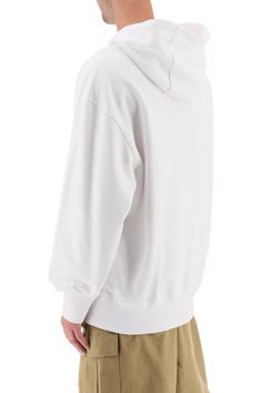 Boss oversized sweatshirt in pure cotton French terry with macro logo patch on the chest. Finished with ribbed cuffs and hem, it features drawstring hood and kangaroo pocket. The model is 187 cm tall and wears a size L. Size Info STANDARD Color Detail White Made In Bangladesh Material 100% CO Season One spring Season Two summer Product clothing Brand Boss Size And Fit Patch Hoodie, Trench Dress, Boss Logo, Latest Fashion Design, Trench Jacket, Cape Coat, Blazer With Jeans, Pant Shirt, Spring Season