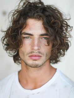 Explore 34 Trending Long Hairstyles for Men Featuring Best Curly, Wavy, and Straight Looks Trending Long Hairstyles, Good Long Hair, Wavy Hair Types, Straight And Wavy Hair, Men Embracing, Long Curly Hair Men, Long Curly Haircuts, Men Curly Hair, Medium Curly Hair