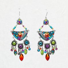 We might go as far to say that these earrings give a garden full of blooming flowers a run for their money. They are simply bursting with color! You heard it here. We are still trying to catch our breath since we first laid eyes on these earrings. You could put your hair up or down and still see the full effects of these earrings. Whether you style with a scarf or simply wear a messy bun, these cuties are sure to add a dash of dazzle to your ensemble. We are certain that you will be reaching for Handmade Vibrant Drop Earrings, Handmade Fusion Chandelier Drop Earrings, Vibrant Handmade Drop Earrings, Handmade Fusion Style Chandelier Drop Earrings, Multicolor Fusion Dangle Chandelier Earrings, Fusion Style Multicolor Dangle Chandelier Earrings, Vibrant Dangle Earrings With Ear Wire, Bohemian Green Earrings For Celebration, Bohemian Multi-stone Dangle Earrings