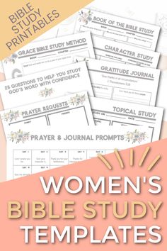 women's bible study templates with the text, women's bible study templates