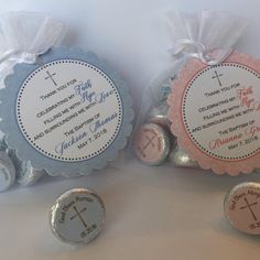 baptism favors - christening favors - baptism favor bag sets