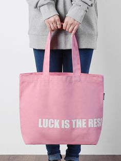 Editor's NotesCasual and versatile eco bag with lettering print.- Eco bag- Lettering print on it- Enough storage- Internal pocket- Versatile itemMeasurements(in.)One size- Width: 17.71 in.- Height: 12.99 in.- Depth: 4.92 in.Composition & Care- Polyester- Please check the care labelDesigner- by bubilian Pink Rectangular Shoulder Bag With Letter Print, Pink Shoulder Bag With Letter Print For Daily Use, Pink Letter Print Bag For Shopping, Pink Shopping Bag With Letter Print, Pink Letter Print Shopping Bag, Pink Bags With Letter Print For Everyday Use, Trendy Pink Shoulder Bag With Letter Print, Pink Letter Print Shoulder Bag, Pink Canvas Bag With Letter Print For Shopping