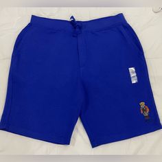 Nwot Ralph Lauren Color: Electric Blue Sizes: M, L, Xl Blue Cotton Shorts For Loungewear, Blue Bermuda Cotton Bottoms, Blue Cotton Short Bottoms, Blue Shorts For Loungewear, Blue Short Bottoms For Loungewear, Casual Blue Shorts For Loungewear, Casual Blue Loungewear Shorts, Blue Cotton Shorts, Polo Ralph Lauren Shorts