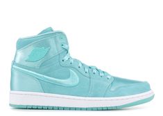 Wmns Air Jordan 1 Retro High 'Season Of Her: Aqua' - Air Jordan - AO1847 440 - light aqua/white-metallic gold | Flight Club Jordan Shoes For Men, Floral Print Shoes, Wmns Air Jordan 1, Nike Flight, Best Basketball Shoes, Flight Club, Womens Air Jordans, Air Jordan Sneakers, Air Jordan 1 Retro High