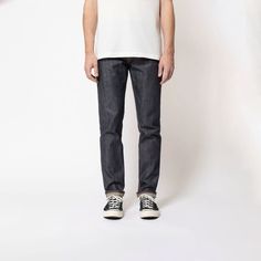 Meet Asakusa, our classic regular tapered jeans. Designed with extra room around the hips and thighs, these jeans offer a perfectly tapered fit that blends timeless denim style with modern aesthetics. Crafted from sturdy, non-stretch denim for a traditional feel. The Kaihara selvedge denim in these jeans is known for its remarkable aging properties, impressing us since the beginning. This fabric represents a key part of denim culture and the foundation of The Jean Maker collection. Organic Cotto Straight Selvedge Jeans For Streetwear, Selvedge Straight Leg Jeans For Streetwear, Urban Selvedge Jeans With Straight Hem, Urban Selvedge Straight Leg Jeans, Rigid Denim Bottoms With Straight Hem For Everyday, Classic Medium Wash Everyday Pants, Classic Medium Wash Pants For Everyday, Classic Fitted Jeans For Streetwear, Urban Cotton Jeans With Button Closure