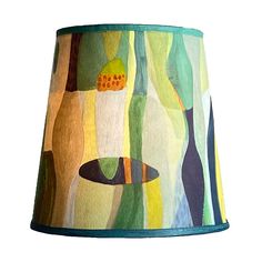 Janna Ugone & Co Lamp Shades Small Drum Lamp Shade in Riviera in Citrus Cool Lampshades, Collage Lampshade, Painting Lamp Shades Diy, Hand Painted Lamp Shades, Homemade Lamp Shades, Painted Lamp Shades, Cozy Lamps, Painted Lampshade, Lamp Painting