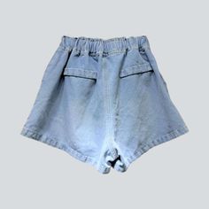 Uncover the perfect balance of classic vibe and modern charm with our 2023 Summer Collection's flower ornament embellished denim shorts. With a high-waist. free silhouette. these y2k inspired shorts are accented with buttons and rubber closure for a secure fit. Make a statement in these versatile shorts and step into the season with timeless style and effortless grace!Distinctive Features: Y2K-Style: An ode to the past. fashionably reimagined with a modern twist. High-Waist: Captivatingly cinche Y2k Bottoms With Built-in Shorts For Spring, Y2k Bottoms With Built-in Shorts For Summer, Trendy Jean Shorts With Built-in Shorts For Spring, Trendy Summer Shorts With Pockets, Chic Denim Bottoms With Built-in Shorts, Y2k High Waist Summer Jeans, Trendy Knee-length Shorts For Summer, Trendy Knee-length Summer Shorts, Trendy Summer Jean Shorts