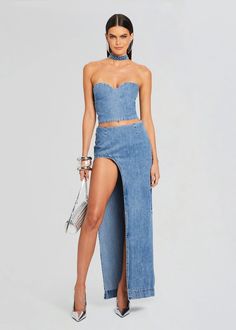 denim outfit, denim skirt, denim look, denim maxi skirt, denim on denim, festival outfit, festival outfit inspo, coachella outfit, coachella outfit inspo, festival outfit ideas, coachella outfit ideas, spring outfits, 2024 spring fashion, spring summer fashion, night out fashion, summer party outfit, spring party outfit, spring break outfit, birthday outfit, 21st birthday outfit, clubbing outfit, club outfit, matching set, denim matching set, jean skirt, maxi jean skirt, festival skirt, jean set Bridal Reception Dress, Destination Dress, Bride Bachelorette, Bachelorette Party Bride, Business Chic, Rehearsal Dress, Reception Dress, Maxi Gowns, Made In China