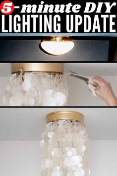 the top five minute diy lighting update is here to make it look like they have been