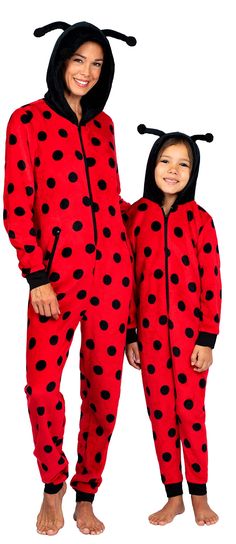 PRICES MAY VARY. 100% Polyester Microfleece Zipper closure Machine Wash UNIQUE MOMMY AND ME: These onesie pajamas come themed made for the spookiest date of the year. You can use these matching onesies to have fun at Halloween parties or just use them while lounging at home while having fun with your loved ones. Choose from a wide variety of sizes, from 2T to 12 for girls and XS to 2X for women. Onesie pajamas are SOLD SEPARATELY. Please choose from the options individually for you and your spec Cat And Ladybug, Cheetah Cat, Matching Onesies, Halloween Pjs, Pajama Costume, Matching Costumes, Matching Pjs, Onesie Pajamas, Group Costumes