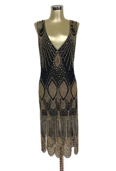 Sleek, sexy, and bold, our Starlet Gown has been a customer favorite since it was... 1920s Looks, 1920's Flapper, Beaded Party Dress, Mesh Gown, 1920s Flapper, Hip Ups, Beaded Gown, Vintage Beaded Dress, Large Bust