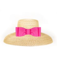 Straw Hat With Flat Bow - The Well Appointed House Flat Trim, Tall Crown, Straw Sun Hat, Barbie Style, Bow Flats, Ribbon Tie, Nantucket, Sun Hat, Straw Hat