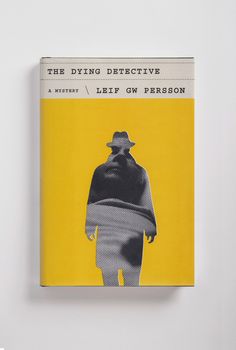 a yellow book cover with a black and white image of a person wearing a hat