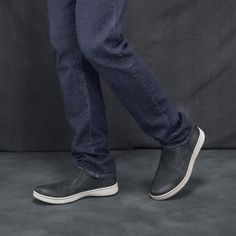 For an easy slip-on sneaker that effortlessly adds a casual touch to any look, meet Trent. Easy to wear, easier to style - it's your new wardrobe essential. Casual Black Slip-on Sneakers With Contrast Sole, Comfortable Leather Slip-on High-top Sneakers, Casual Leather Slip-on Sneakers For Walking, Casual Leather Slip-ons For Streetwear, Casual Black Slip-ons With Contrast Sole, Casual Leather Slip-ons With Textured Sole, Casual Slip-on Sneakers With Stitched Sole And Round Toe, Casual Black Slip-on Sneakers With Textured Sole, Casual Leather Low-top Slip-ons