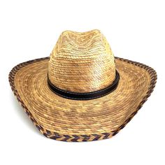 Petite Palm Leaf Cowboy Hat - Rustic Palm Leaf Hats Cowboy Hat Rustic Palm Leaf Hats 7298-XS Burnt Palm XS (53 cm) Country Style Straw Hat With Flat Bill For Outdoor, Western Straw Hat With Flat Bill For Western-themed Events, Western Straw Hat For Country Events With Flat Bill, Western Straw Hat With Flat Bill For Country Events, Western Straw Hat For Country Events, Western Style Straw Hat For Western-themed Events, Country Style Straw Hat For Western-themed Events, Flat Bill Sun Hat For Summer Rodeo, Summer Straw Hat With Flat Bill For Ranch