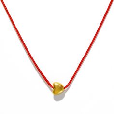 "Dainty Heart Charm Necklace, Red String Love Choker Pendant \"Top-Quality and Chic, Always\" ✔️Dainty Cute Shape Heart Necklace is Made from high-quality Gold Plated Copper that are built to last. ✔️Parachute Red String is a unique design that's both stylish and symbolic. ✔️Sliding Knot styles to suit your personal tastes. (Long or Choker Style) ✔️Easy to wear and comfortable for everyday use. Adjustable - max 16\" adjustable length.  ✔️Lightweight, Waterproof and Durable, making it perfect for Red Heart Choker, Simple Heart Necklace, Red Choker, Heart Choker Necklace, Silk Necklace, Necklace Top, Thread Necklace, Heart Charm Necklace, Red String