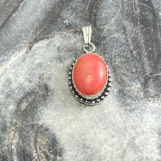 "* 925 Sterling Silver * pink coral stone pendant necklace * handmade in the USA * available in sizes 16\",18\",20\" * coral stone will have a slight variation when compared to photo * Free shipping * Item comes in a gift box" Turquoise Statement Jewelry, Coral Pendant, Coral Stone, Stone Pendant Necklace, Pink Coral, Stone Pendant, Necklace Handmade, Stone Pendants, Statement Jewelry