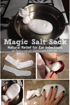 magic salt sock for ear infections Magic Salt, Ear Ache, Ear Infections, Natural Healing Remedies, Diy Remedies, Natural Therapy, Homemade Remedies, Natural Diy, Natural Home Remedies