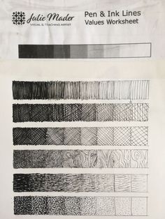 some type of pen and ink lines that are in different colors, shapes and sizes