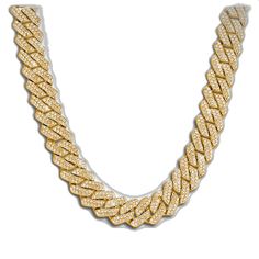 Gold Iced Out Round Necklace, Iced Out Round Gold Necklace, Cuban Link Cubic Zirconia Chain Necklace, Cuban Link Cubic Zirconia Necklace With Gold Chain, Iced Out Crystal Cuban Link Necklace, Iced Out Cuban Link Crystal Necklace, Gold Cuban Link Crystal Chain Necklace, Gold Cuban Link Chain Necklace With Crystals, Gold Iced Out Round Chain Necklace