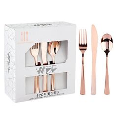 three forks, two spoons and one knife in a box