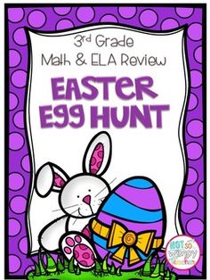 the 3rd grade math and ela review easter egg hunt