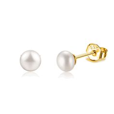 PRICES MAY VARY. Pearl Stud Earrings for Women, Made of White Real Freshwater Pearl. Pearls are One Kind of The Most Valuable Gems in The World. Pearl Earrings Sterling Silver, Real 925 Sterling Silver, Gold Plated, Lead Free, Nickel Free. All Come with Not Only The Sterling Silver butterfly Backings But also Silicone Backings. 5-6mm Pearl Earrings Studs : They are Button Mushroom Shaped Pearls, Not Round But Slightly Flat, 3 Size for Choose, The Small Size is Especially Useful and Go Well with Earrings Studs Silver, Pearl Earrings Studs, Gold For Women, Freshwater Pearl Earrings, Womens Earrings Studs, Freshwater Pearls Earrings, Earrings Studs, White Freshwater Pearl, Pearl Stud Earrings