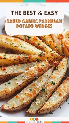 Baked Garlic Parmesan Potato Wedges Potato Wedges Crispy, Baked Garlic Parmesan Potato Wedges, Garlic Parmesan Potato Wedges, Best Spaghetti Recipe, Parmesan Potato Wedges, Crispy Potato Wedges, Parmesan Potato, Garlic Parmesan Potatoes, Italian Potatoes