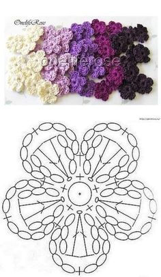 crochet doily patterns for flowers and other things to sew on the sewing machine