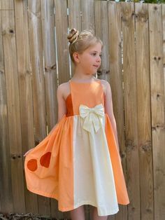 Bingo Dress - Etsy Playful Orange Sleeveless Dress, Playful White Dress For Costume Party, Orange Summer Dress For Dress-up Occasion, Orange Summer Dress For Dress-up, Playful Orange Cotton Dress, Playful Sleeveless Costume Dress, Orange Summer Dresses For Casual Wear, Orange Cotton Party Dress, Playful Spring Costume Dresses