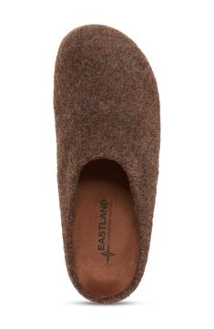 Slip into this cozy wool clog cushioned by a memory foam footbed with soft fabric lining and an indoor-outdoor sole. 1 1/4" heel Round toe Brushed wool upper Slip-on style Memory foam cushioned insole Indoor/outdoor sole Wool upper/textile lining/EVA sole Imported Wool Clogs, Hair Clothes, Eva Sole, Womens Clogs, Slide Slipper, Soft Fabric, Nordstrom Rack, Soft Fabrics, Clogs