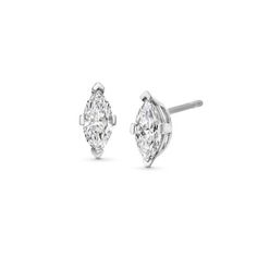 A unique take on a classic style, these beautiful marquise cut diamond stud earrings total 0.46 carats. Brilliant Cut Marquise Diamond Earrings For Formal Occasions, Marquise Diamond Earrings With Diamond Accents For Formal Occasions, Formal Marquise Diamond Cut Earrings, Marquise Diamond Cut Earrings For Formal Occasions, Timeless Marquise Diamond Earrings For Formal Events, Timeless Marquise Diamond Earrings For Formal Occasions, Formal White Marquise Cut Diamond Earrings, Formal Marquise Cut Diamond Earrings, White Gold Marquise Cut Earrings For Formal Occasions