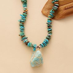 This beautiful handmade necklace is a perfect combination of Turquoise and Amazonite. Turquoise is a stone of purification and protection, while Amazonite is a stone of truth and inner power. Together, these stones create a powerful combination that can help to promote inner wisdom and strength. When wearing this necklace, the energies of the stones will work to activate the Throat Chakra, the Heart Chakra, and the Third Eye Chakra. The Throat Chakra is the center of communication, allowing us t Spiritual Necklaces, Rose Quartz Mala, Purple Jasper, Prayer Bead Bracelet, Mala Beads Bracelet, Spiritual Necklace, Clear Quartz Necklace, Bohemian Style Jewelry, Mala Bead Necklace