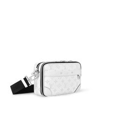 LOUIS VUITTON® - Alpha Messenger - White Louis Vuitton Messenger Bag, Monogram Jacket, Jelly Bag, Streetwear Accessories, Back Bag, Louis Vuitton Official, Messenger Bag Men, Everyday Bag, Lv Bag