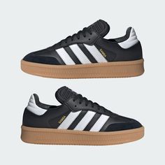 adidas Samba XLG Shoes - Black | Unisex Lifestyle | adidas US Adidas Samba Gray, Scotland Summer Outfits, Scotland Summer, Adidas Samba Shoes, Samba Shoes, Adidas Samba, Adidas Online, Spring 2024, Black Adidas