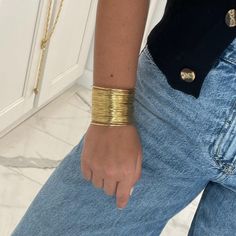 Textured arm cuff The perfect addition to dress up your everyday outfit or event wear! Style with the rest of your AV jewels Montce Swim, Stacked Necklaces, Only Hearts, Dress Hairstyles, Arm Cuff, Italian Summer, Anklet Bracelet, Everyday Outfit, Swim Cover