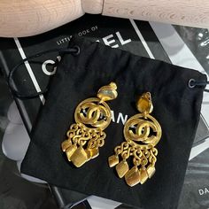 Vintage Chanel Earrings Authentic In Beautiful Condition Comes With Dustbag Feel Free To Ask All Questions All Sales Are Final Vintage Chanel Earrings, Vintage Chanel Jewelry, Chanel Earrings, Chanel Jewelry, Vintage Chanel, Earrings Color, Jewelry Vintage, Vintage Jewelry, Dust Bag