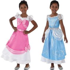 Kids' Transforming 2-in-1 Cinderella Costume - Disney Cinderella Cinderella Costume Ideas, Silver Ball Gown, Party City Costumes, Blue Ball Gown, Disney Princess Costumes, Black Halloween Dress, Cinderella Costume, Cinderella Party, Layer Skirt