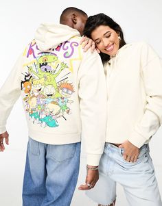 ASOS DESIGN unisex license oversized hoodie with Rugrats back print in cream | ASOS Leopard Print Baby, Brunch Outfit, Oversized Hoodie, Printed Drawstring, Maxi Dress Trend, Hoodies For Sale, Petite Maternity, Oversize Hoodie, Jacket Sale