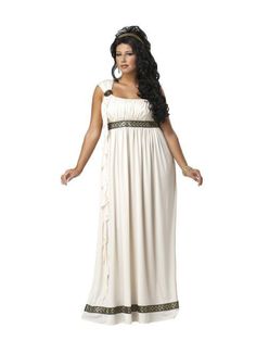 Women Plus Size Olympic Goddess Costume - costumesupercenter.com Toga Costume, California Costumes, Plus Size Costume, Greek Goddess Costume, Plus Size Halloween Costume, Plus Size Costumes, Diy Kostüm, Goddess Costume, Goddess Dress