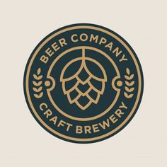 the logo for beer company craft brewery