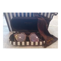 Brand New Unworn Henri Bendel Mirrored Sunglasses Metal Mirrored Chic Brown Super Cute & Comes With Case And Bag!!! Designer Summer Beach Sunglasses, Designer Sunglasses For Summer Beach, Designer Sunglasses For Beach In Summer, Accessories Brand, Metal Mirror, Henri Bendel, Colored Sunglasses, Accessories Branding, Sunglasses Accessories