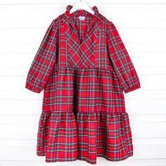 It's the holiday season, and our Portland Plaid Red Mom Dress is perfect for family photos! This long-sleeve tiered dress in festive plaid features a flowy, relaxed fit. Coordinate with your little ones from our Portland Plaid collection for a picture-perfect holiday look! Size runs large. Boys Belt, Girls Thanksgiving, Magnolia Baby, Street Kids, Christmas Pjs, Bubble Dress, Pajama Pant, Mom Dress, Boy Tees