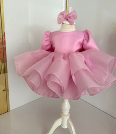 Pink Puffy Baby Girl Dress, Girl Pageant Dresses, Baby Tulle Dress, Baby Girl Birthday Dress, Baby Wedding Dress, Baby Fairy Dress This baby girl dress is specially designed and handmade for your baby girl. Your girl will be like a princess with these dresses that she can wear on special occasions such as birthdays, weddings and christmas. This dress, which will create your girl's style with a clasp, is ideal for special occasions. Check out our baby girl dresses selection for unique handmade dresses from AymiraDesign. ✿ Product Features; ✰ Baby Dress Materials: Tulle, Lace ✰ Baby Dress Color: Pink ✰ Set Content: Dress, Clasp ✰ Size Options: * 0-3 months, 3-6 months, 6-9 months, 9-12 months, 12-18 months, 18-24 months, 2T, 3T, 4T, 5, 6 US kids' numeric More from Baby Girl Dress Collection: Pink Long Sleeve Princess Dress With Ruffles, Cute Fairy Dress With Ruffles For Weddings, Elegant Ruffled Princess Dress For Birthday, Cute Princess Dress With Bow For First Birthday, Long Sleeve Pink Tutu Dress With Ruffles, Pink Long Sleeve Tutu Dress With Ruffles, First Birthday Princess Dress With Bow, Princess Dress With Bow For First Birthday, Organza Tutu Dress With Ruffles For First Birthday