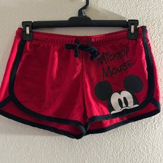 Mickey Mouse Shorts, Medium. Never Worn And With Tags. Only Selling Because It Fit Too Small And I Bought It Out Of State So I Can’t Return. Casual Red Stretch Pajama Shorts, Red Shorts For Loungewear, Red Stretch Cotton Pajama Shorts, Red Loungewear Shorts, Red Lounge Shorts, Red Cotton Summer Pajama Shorts, Red Summer Pajama Shorts, Mario Rosalina, Materialistic Things