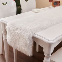 PRICES MAY VARY. Polyester The decorative fur table runner size is 11.8x47.2inch. Perfectly suited for spring, summer, fall and winter. Faux fur table runner is made of high polyester . A variety of colors make this table runner easy to decorate your room to brighten up any space A classic decor for any kind of area table , Faux fur table runner will add a luxury, fashion and modern farmhouse look ; For your dining table, or coffee table, Piano, TV table, Dresser , tea table ect Perfect for part Faux Fur Table Runner, Fur Table Runner, Runner For Table, Table Runner Modern, Christmas Dining Table Decor, Christmas Wedding Party, Red Napkins, Christmas Dining Table, Table Runner Size