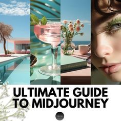 the ultimate guide to mid - journey photoshopped into an image with text overlay