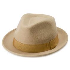 Moda | Light Beige Wool Trilby Hat With Beige Band | In stock! | Fawler Short Brim Hat, Different Hats, Trilby Hat, Felt Hat, Hat Band, Brim Hat, Hat Making, Hat Sizes, Light Beige