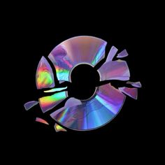 an image of a cd disc on a black background